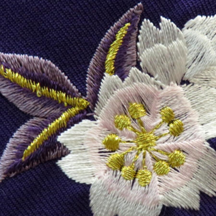 子供着物 女児用 袴 紫色 桜刺繍 蝶刺繍 ポリエステル 女の子用 紐下70.5ｃｍ スカート型 行燈型 卒園式 発表会 コスプレ  未使用品 |  | 06