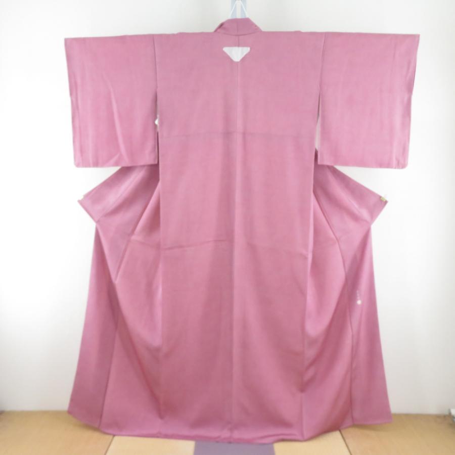 江戸小紋 加賀小紋 ピンク色 鮫小紋 坂口幸市 作家物 落款入り 正絹 袷