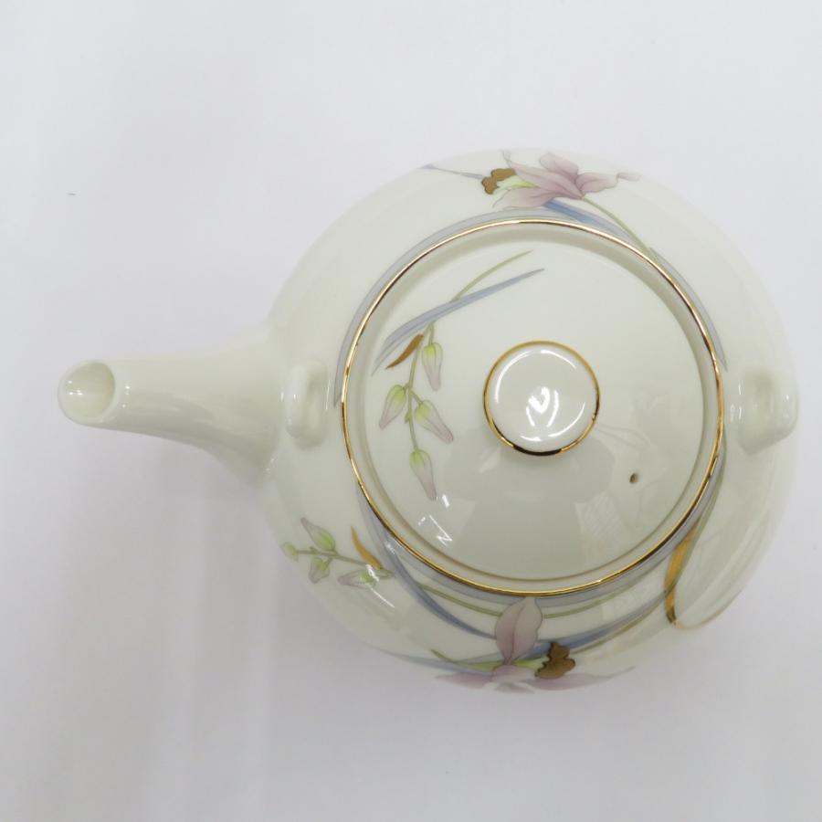 HOYA ホーヤ 食器 保谷謹製 蘭 茶器揃 木箱入 急須 湯呑み : ココ