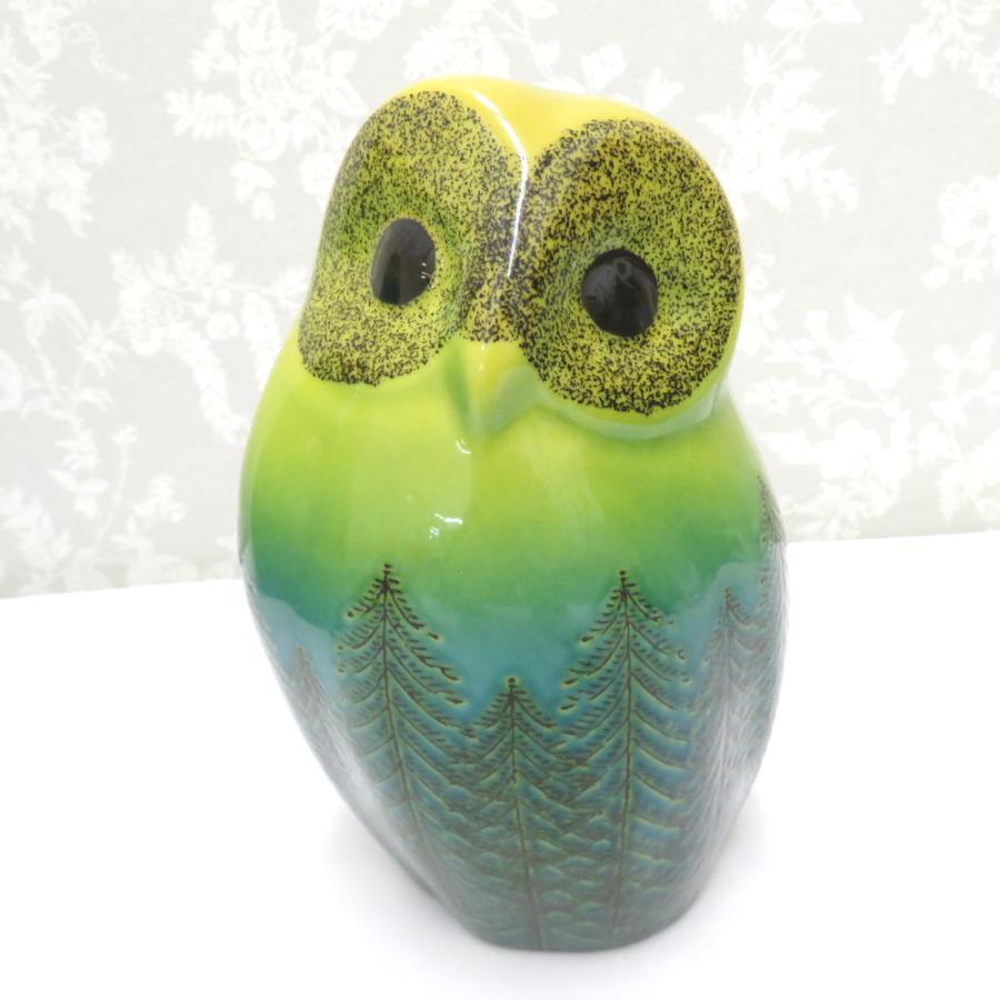 九谷五三郎 親子ふくろう 陶器 木立 鳥 置物 縁起物 インテリア 2個セット 九谷五三郎 親子ふくろう 陶器 木立 鳥 置物 縁起物 インテリア