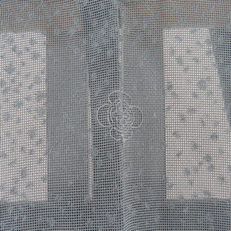 色無地 夏用 紗 単衣 広衿 絹 緑色 一つ紋 縫い紋 織田瓜紋 仕立て