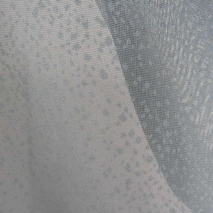 色無地 夏用 紗 単衣 広衿 絹 緑色 一つ紋 縫い紋 織田瓜紋 仕立て