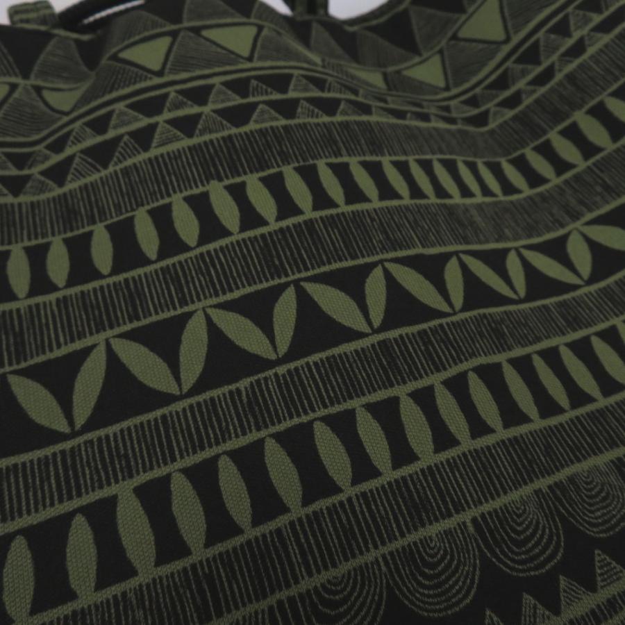 和装バッグ 信玄袋 男性用 和装バッグ カーキ×ブラック モダン柄 巾着 カジュアル 手提げバッグ 着物バッグ 新品 |  | 02