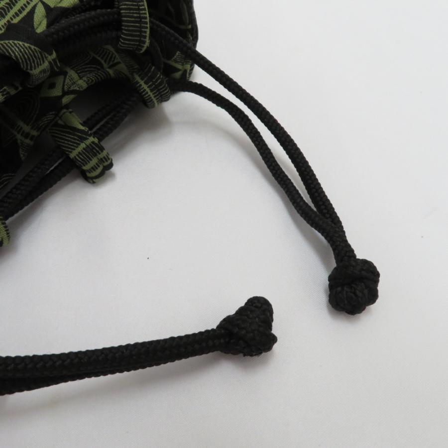 和装バッグ 信玄袋 男性用 和装バッグ カーキ×ブラック モダン柄 巾着 カジュアル 手提げバッグ 着物バッグ 新品 |  | 05