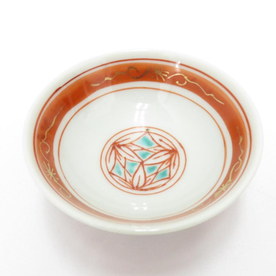 九谷焼 骨董・民芸品 食器 酒器 酒盃 おちょこ ぐい呑 5客組 九谷祥月