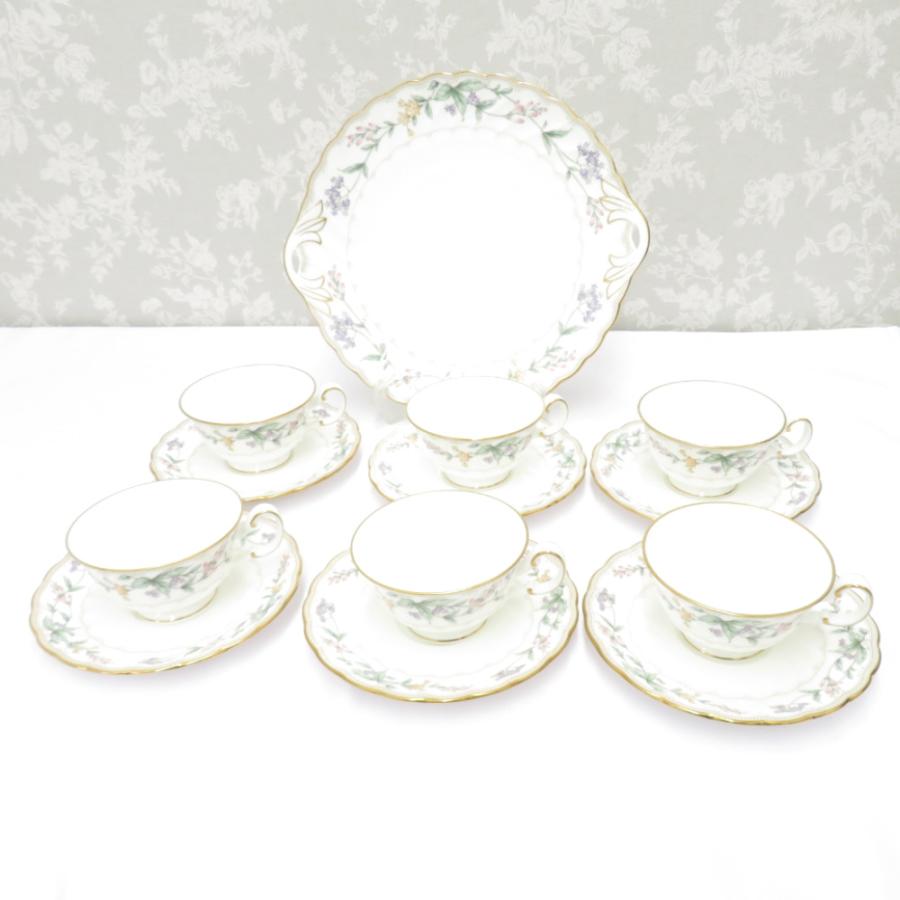 Noritake - NORITAKE (ノリタケ) 食器 RAVISSANTE ラヴィサント カップ＆ソーサー ティーカップ B&Bプレート 大皿 7点セット 4468 ノリタケ NORITAKE 食器 RAVISSANTE ラヴィサント カップ