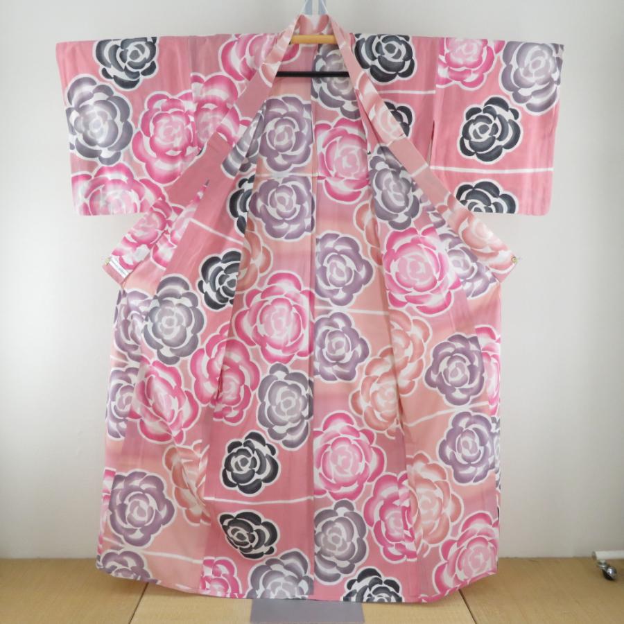 TSUMORI CHISATO（ツモリチサト） 浴衣 女性用ゆかた ピンク色xグレー
