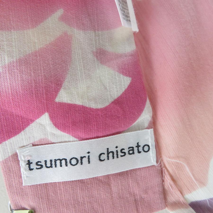 TSUMORI CHISATO (ツモリチサト) 浴衣 女性用ゆかた ピンク色xグレー 