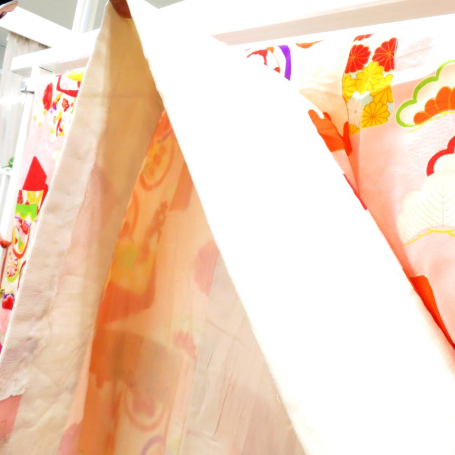 襦袢 昔襦袢 長襦袢 アンティーク 広衿 正絹 ピンク 赤 緑 黄 紫 白