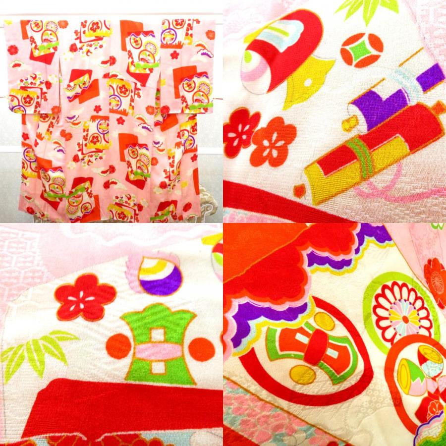 襦袢 昔襦袢 長襦袢 アンティーク 広衿 正絹 ピンク 赤 緑 黄 紫 白