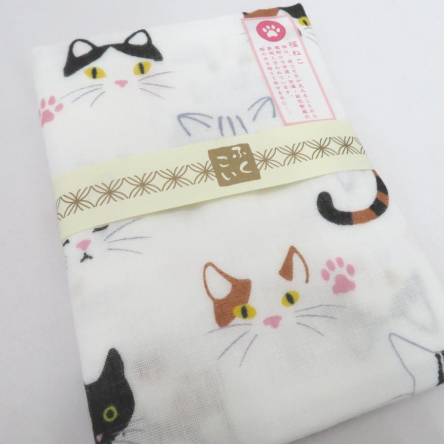 和小物 手ぬぐい 5枚セット 二重ガーゼ手拭い 白 ネコ柄 三毛猫 黒猫 ハチワレ猫 猫 ねこ ふくこい 綿100％ 日本製 お土産 おそろい 新品 |  | 01