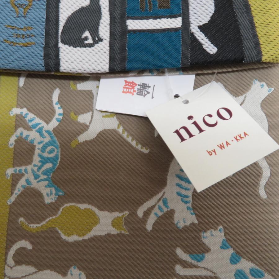 ☆ワッカ☆wakka☆日本製☆半幅帯☆猫☆半幅帯 nico by wakka☆ ☆ワッカ☆wakka☆日本製☆半幅帯☆猫☆半幅帯 nico