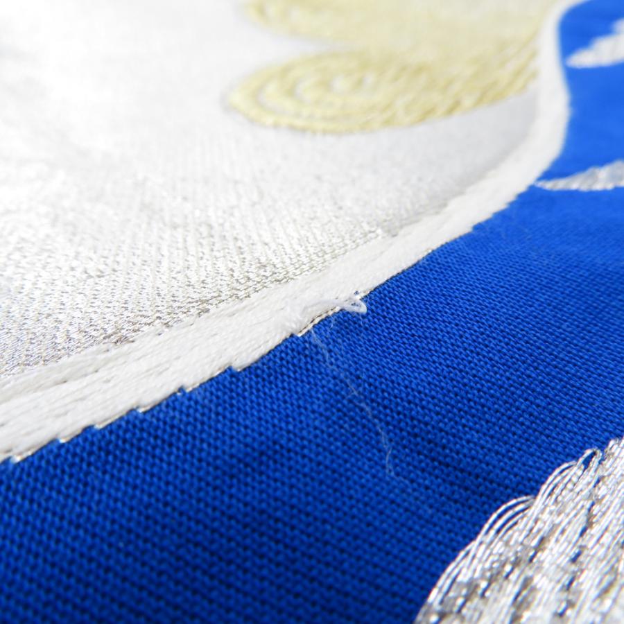 お値下げ　青い更紗柄 六通袋帯 幅31cm 長さ416cm 楽天市場】京袋帯 お仕立て上がり 京ふくろ帯 六通柄 【3柄】ダマスク