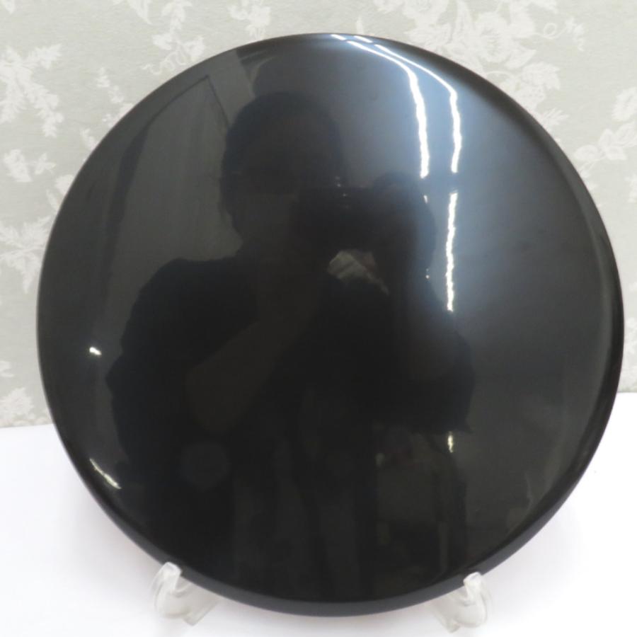 骨董・民芸品 輪島塗 丸盆 平盆 お盆 漆器 沈金 能登輪島 漆芸 箱有