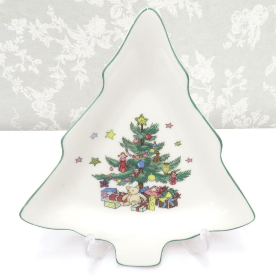 NIKKO（ニッコー） 食器 クリスマスプレート 小皿 ハート ツリー 2点