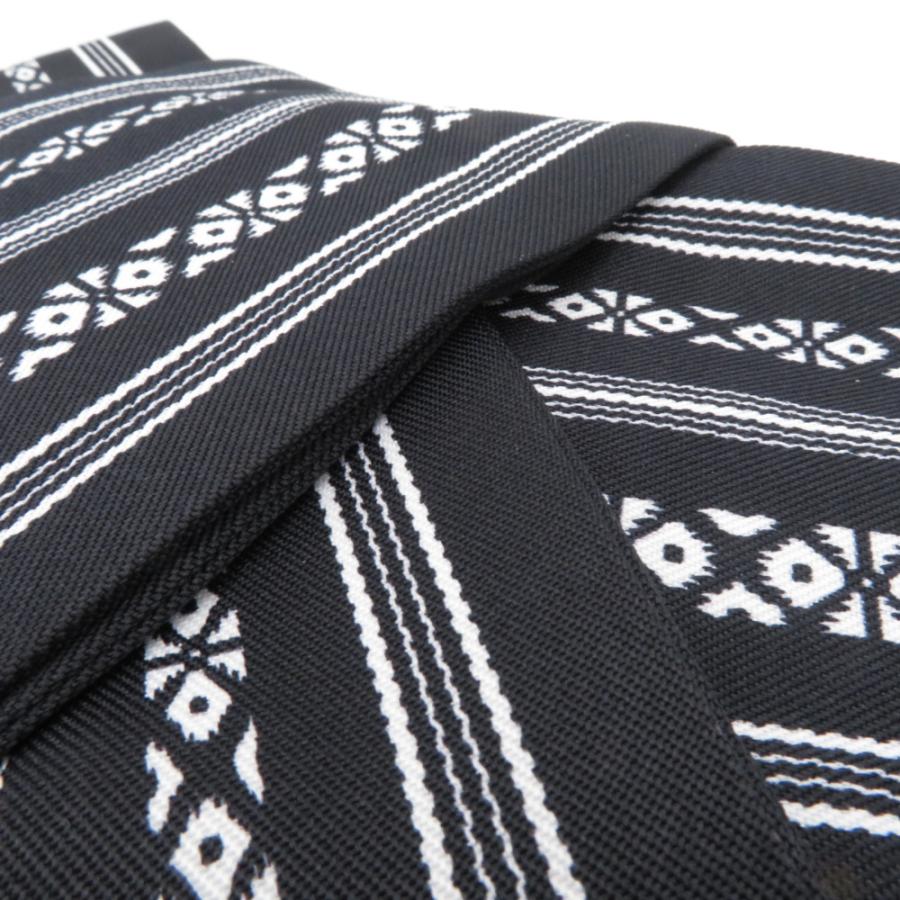 角帯 ワンタッチ角帯 ポリ100％ プリント柄 献上柄 黒色ｘ白色 紳士 男性用 定番 浴衣帯 メンズ かんたん着付け 着物 和装  新品 |  | 01