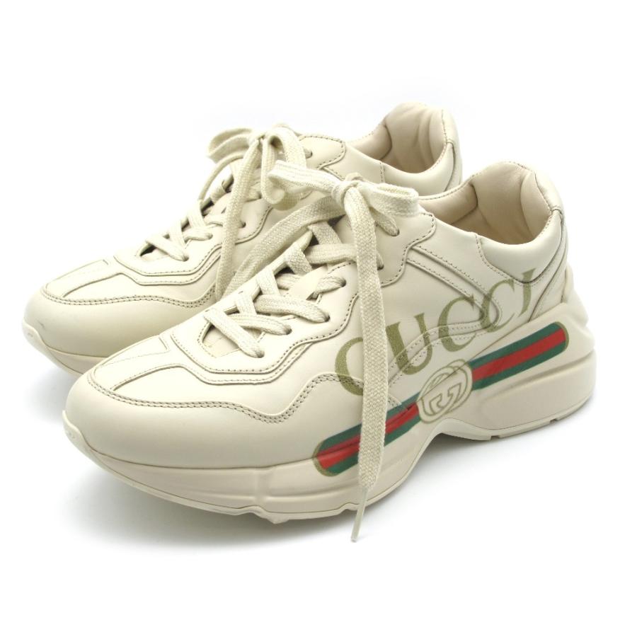 GUCCI グッチ ライトン ロゴ レザー スニーカー ダッドスニーカー 528892 36 23.0 GG アイボリー レディース 靴 美品  :ya10106:ココロード - 通販 - Yahoo!ショッピング