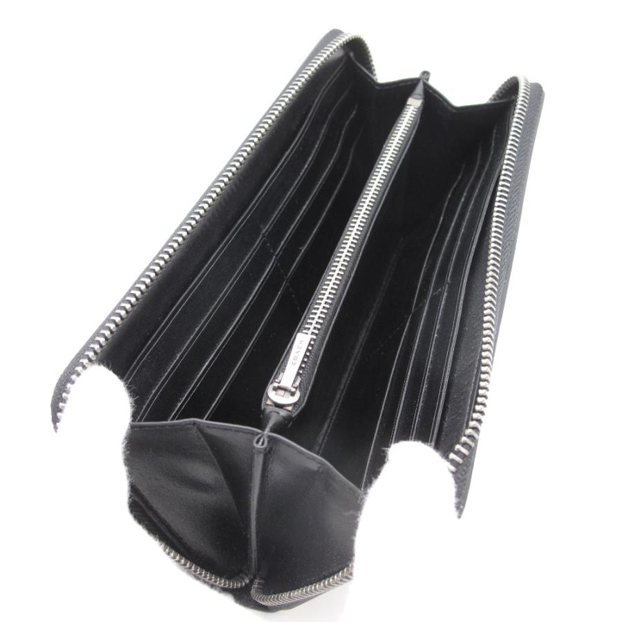 美品 コーチ ブラック L字ランドファスナー 長財布 - 通販