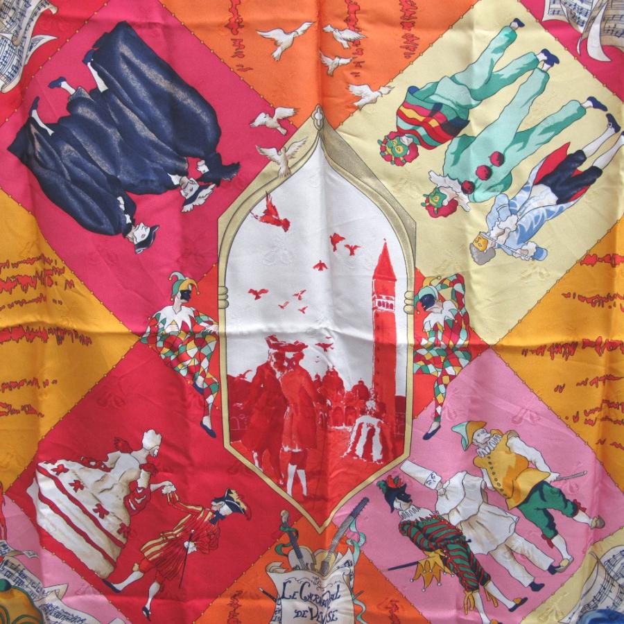 HERMES エルメス カレ90 LE CARNAVAL DE VENISE ベニスのカーニバル 