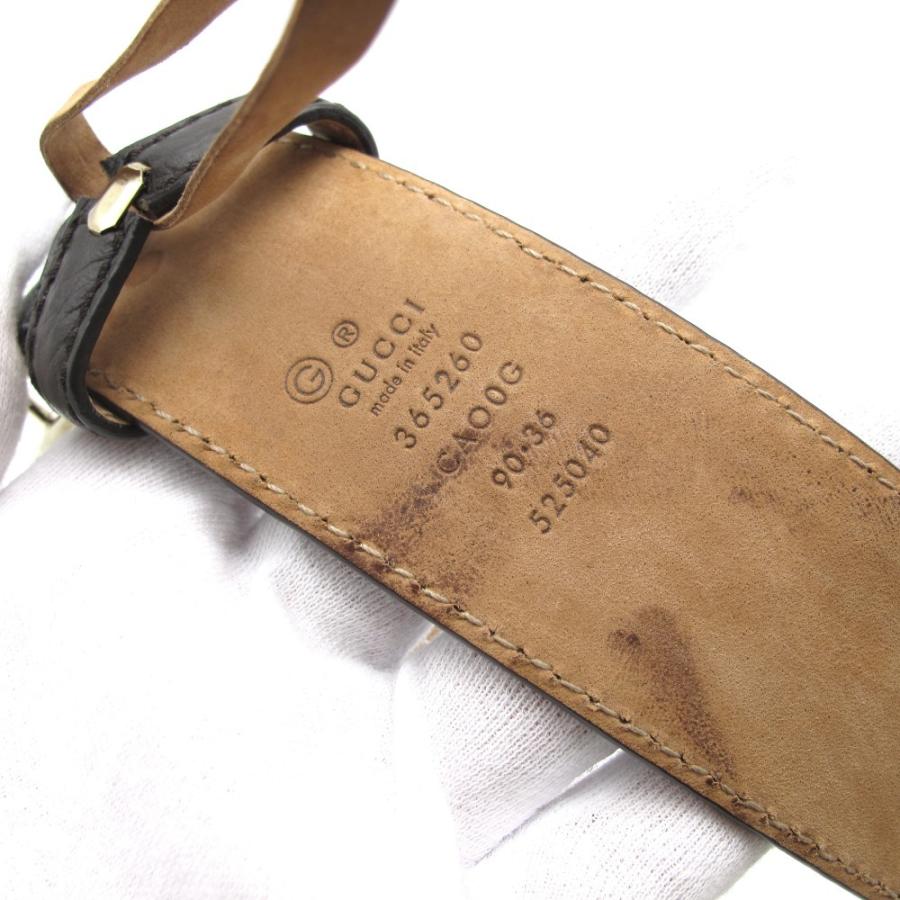 GUCCI グッチ インターロッキングG レザー ベルト 365260 525040 90