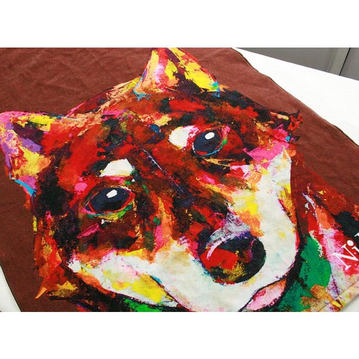 NiJi$uKe 柴犬 犬 デザイン ニジスケ 出産祝い 人気のギフト 名入れ 名前入り プレゼント 今治 日本製 大判 バスタオル インテリア_4