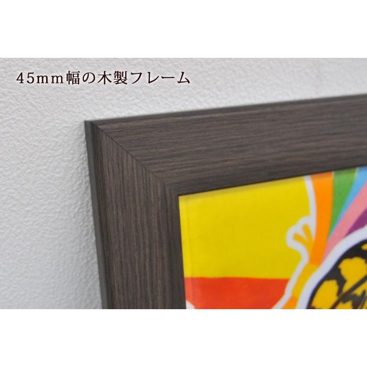 バスタオル（120×70cm）専用 国産 木製フレーム 額縁 : 出産祝い名入れ