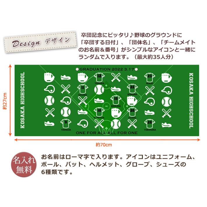 今治タオル（imabari towel） 野球 卒団 記念品 【10枚以上購入で1枚