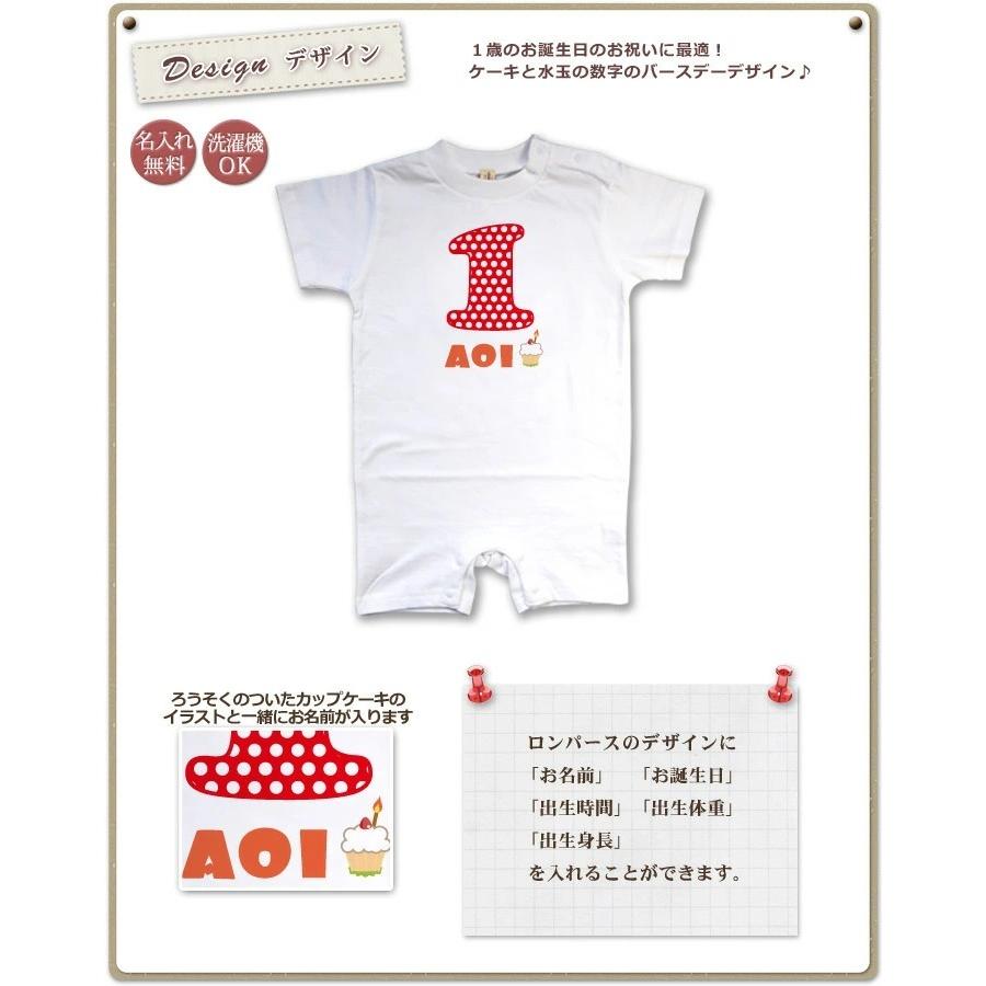 出産祝い 92 以上節約 名入れ ベビー服 ロンパース 女の子 男の子 赤ちゃん メール便対応 ハッピーバースデー カバーオール 水玉 名前入り プレゼント