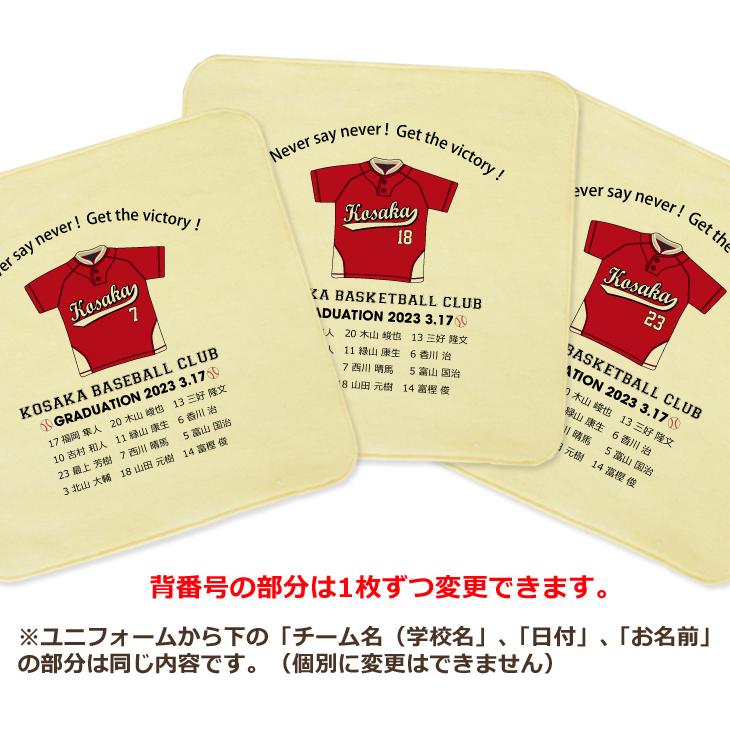 今治タオル（imabari towel） 野球 卒団 記念品 【10枚以上購入で1枚