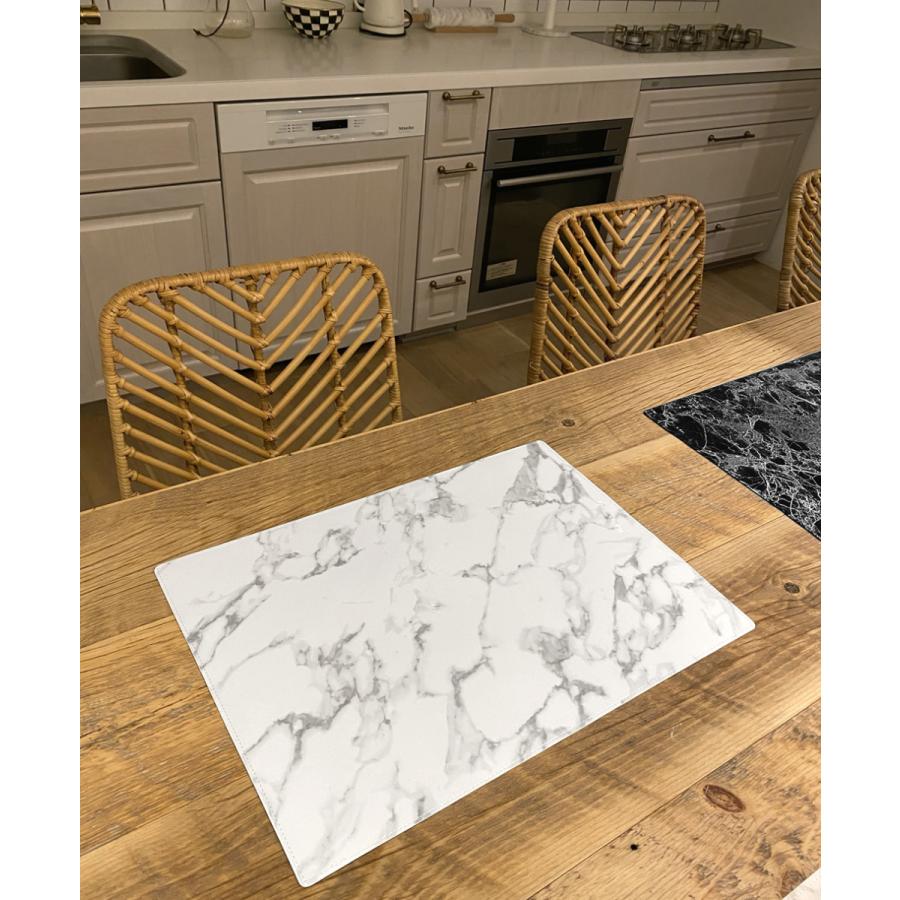 マット 大理石 模様 ランチョンマット おしゃれ 北欧 マーブル テーブルマット 撥水 カフェ ダイニング リビング モノトーン Int 287 Devilish Tokyo 通販 Yahoo ショッピング