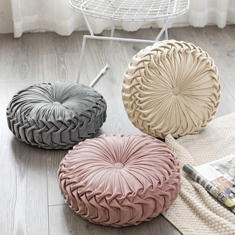 セール クッション サークル型 プリーツ 直径38cm お花 丸型 北欧 おしゃれ ダリア 可愛い インテリア Int 318 Devilish Tokyo 通販 Yahoo ショッピング