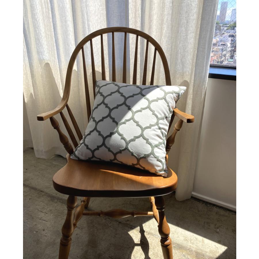 セール クッションカバー メ1 5 45 45 グレー モロッコ テイスト インテリア 北欧 クッション カバー 刺繍 ファッション通販 おしゃれ