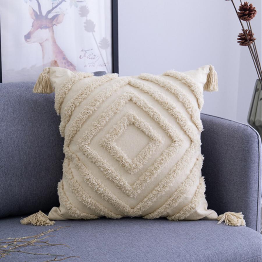 クッションカバー メ3 タッセル キナリ 刺繍 クッション モダン 北欧 おしゃれ リゾート 可愛い インテリア 雑貨 送料無料 Int 347 Devilish Tokyo 通販 Yahoo ショッピング