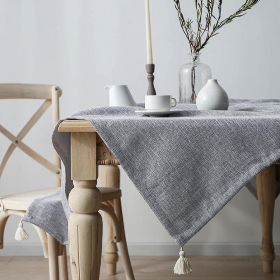 テーブルクロス タッセル付き 北欧 タッセル フリンジ 杢カラー 大判 おしゃれ 無地 長方形 正方形 インテリア マルチカバー Int 365 Devilish Tokyo 通販 Yahoo ショッピング