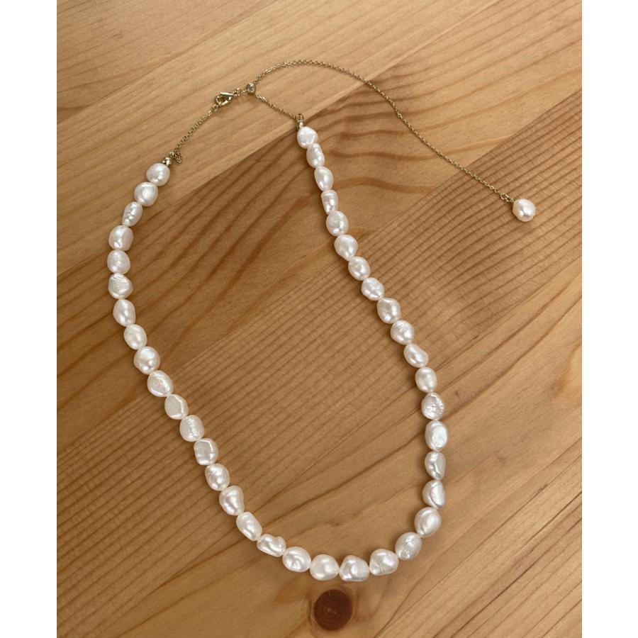 22新作モデル 淡水バロックパールグラデーションネックレス ネックレス