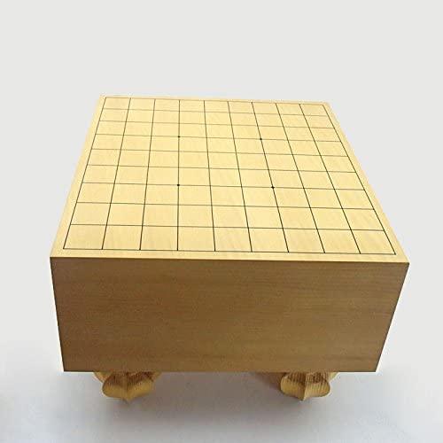 堂々の将棋盤セット 常識を破った環境にやさしいエコ足付将棋盤５寸と木製特選将棋駒 