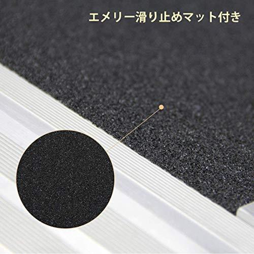 最適な材料 Ruedamann 長さ90cmx幅71cm 滑り止め車椅子スロープ 便利アルミ製車椅子スロープ 車椅子スロープ 家 段階 階段 障害 超歓迎 Documentshelper Com