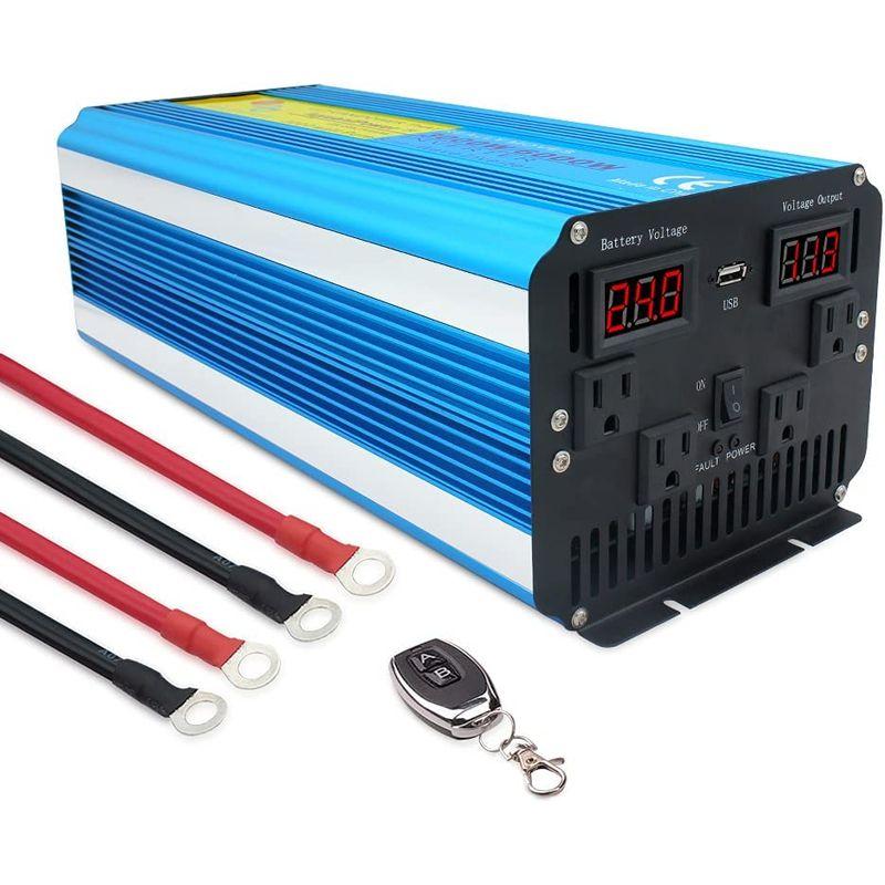 正規品】 kokoroIpowerBingo インバーター 正弦波 24V 3000W 最大