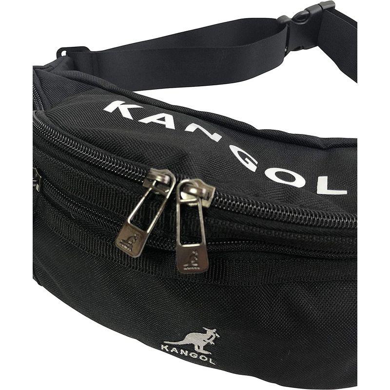 正規品質保証】KANGOLカンゴール ウェストバッグ ウエストポーチ 斜めかけ 男女兼用 (BLK×WHT) リュック、バッグ ワーカーズバック WB-BK M1 宅配ドライバー専用ウエストバック
