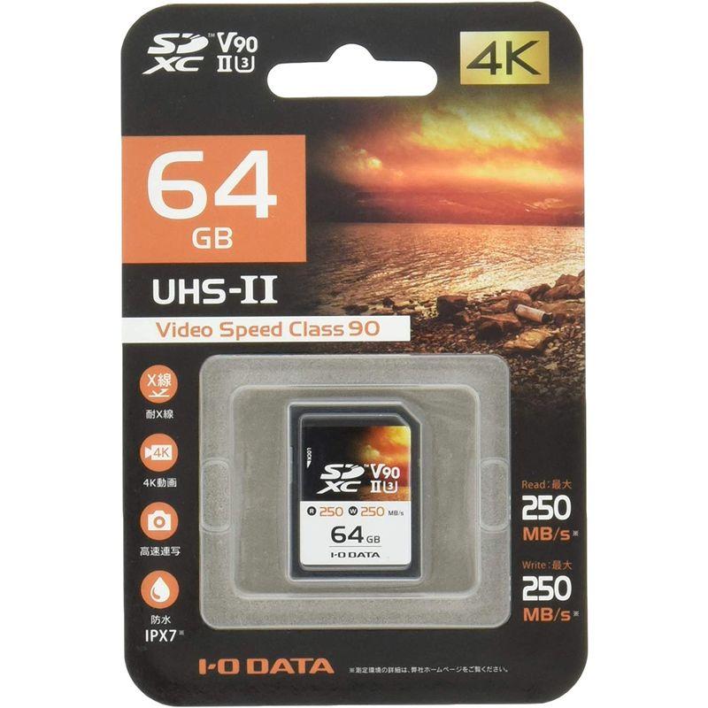 IO-DATA SDメモリーカード SD2U3-64G (64GB UHS-II UHSスピードクラス3