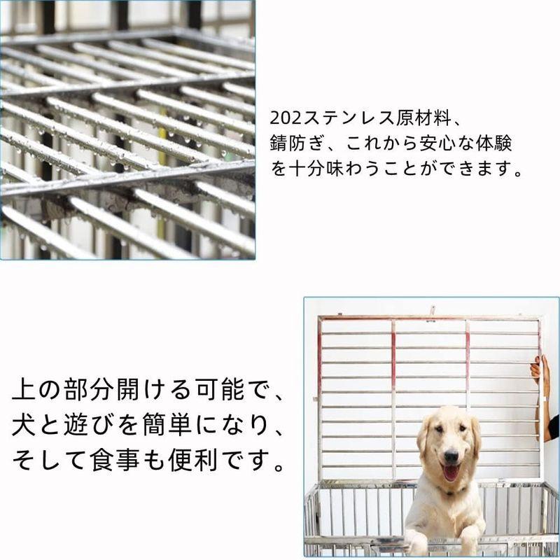 yagiya 犬サークル ペットゲージ 犬 ケージ 小屋 サークル ゲージ 猫 キャットケージ 室内 犬小屋 猫小屋 金属サークルステンレス 犬サークル ペットゲージ ケージ 小屋 サークル ゲージ キャットケージ 室内 犬小屋 猫小屋 金属サークルステンレス