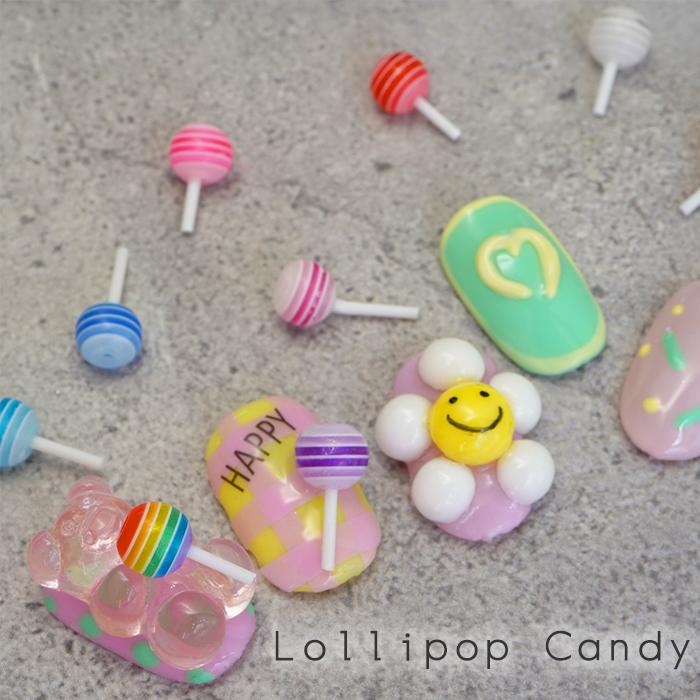 ロリポップキャンディ 5個 キャンディ ネイル お菓子ネイル チュッパチャップス 棒付きキャンディ Lolipopcandy Cocoro Nail ヤフー店 通販 Yahoo ショッピング