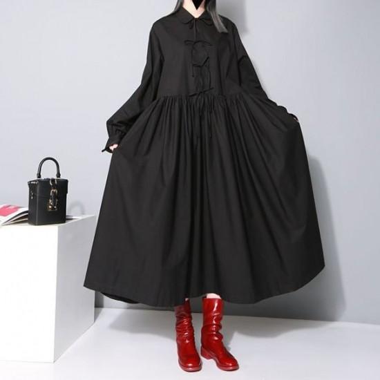 シャツワンピース モード系 モダン 個性的 ロング丈 ゆったり 体型カバー 大きいサイズ 大人可愛い 春夏 デート 女子会 M0048 Cocoroplus 通販 Yahoo ショッピング