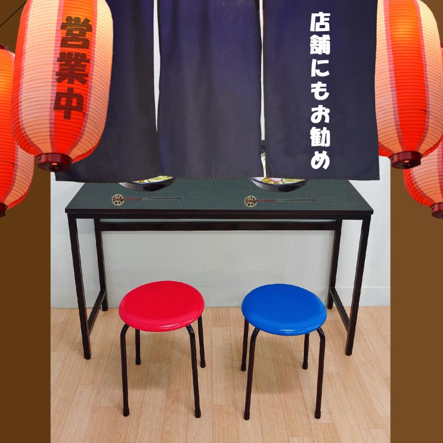 日本製 パイプ椅子 スタッキングチェア 座面高42cm 丸椅子 丸イス スツール 丈夫 長持ち ブルー 青 ｍｔ-070bl |  | 05