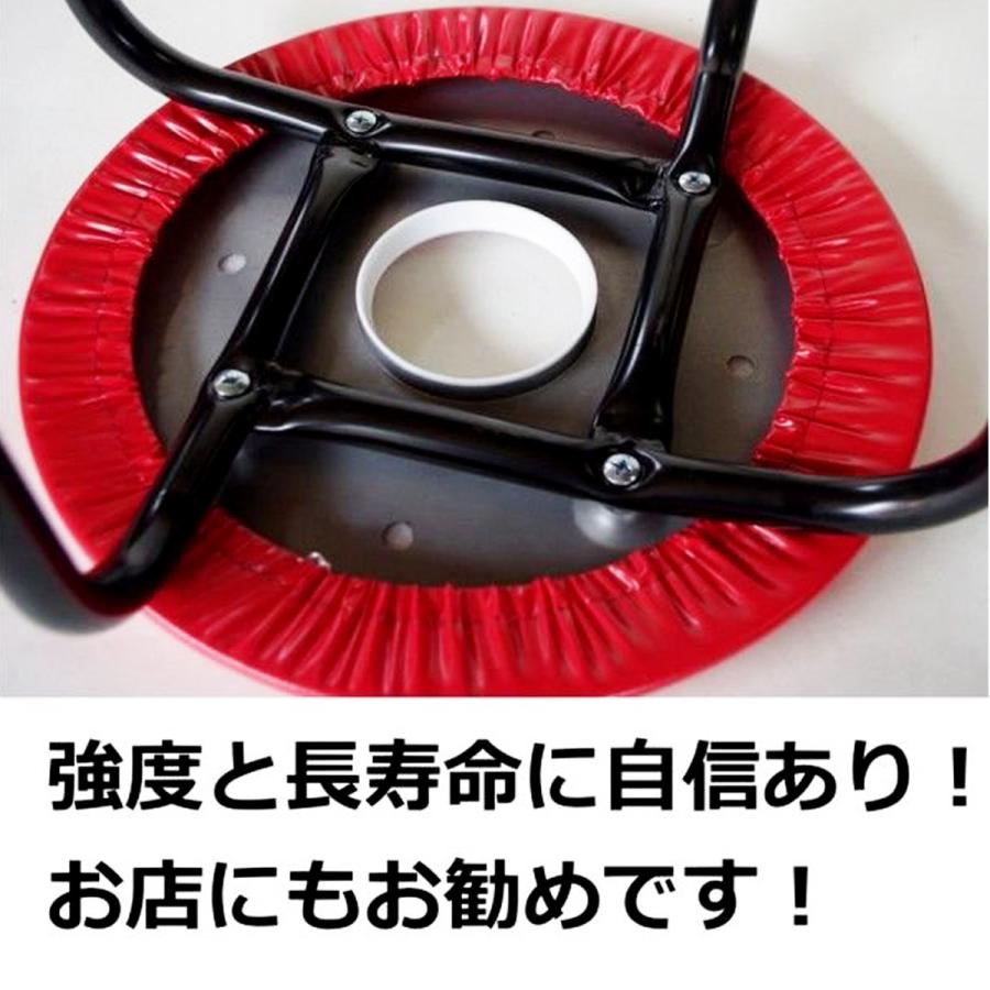 日本製 パイプ椅子 ドーナツ スタッキングチェア 座面高42cm 丸椅子 丸イス スツール 丈夫 長持ち ブルー 青 mt-073bl |  | 03