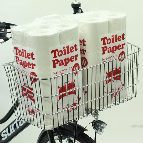 D-54ST デかーご ステンレス 大型前カゴ 幅広 横長 シルバー 前 カゴ