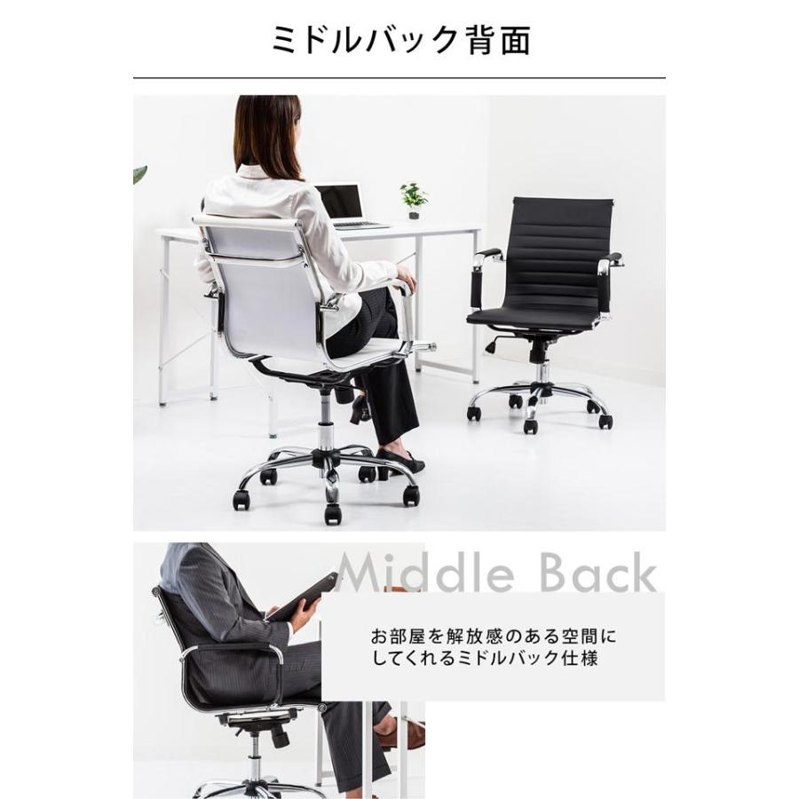 オフィスチェア パソコンチェア ミドルバック イームズ アルミナム 