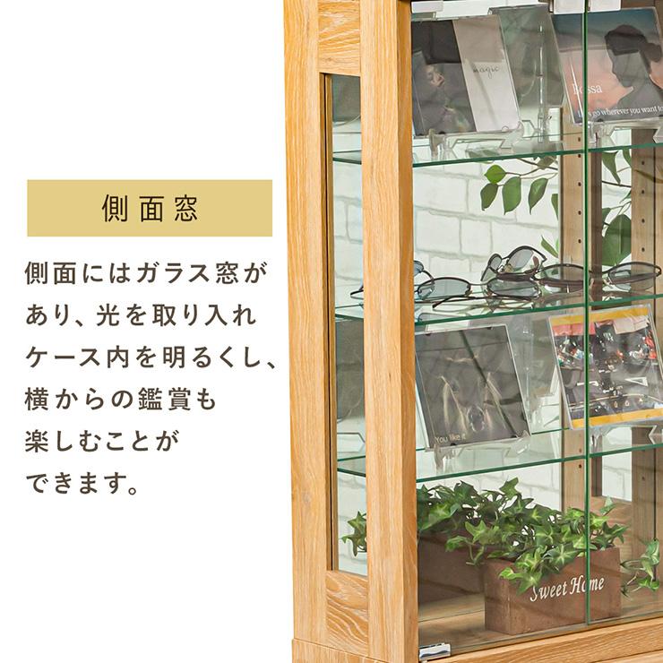 コレクションケース ライト付き 卓上 幅50cm コレクションボード 高さ
