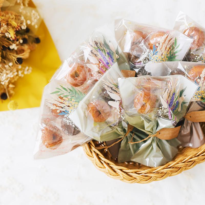 プチギフト ブーケ 卒業式 花束 ドーナツ 御菓子 卒業 卒園 退職 個