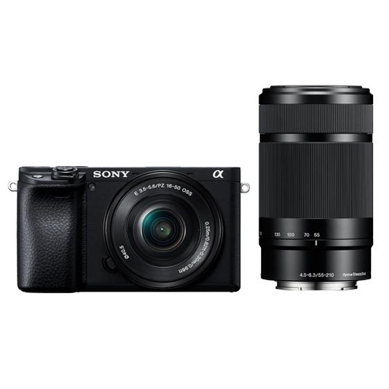 SONY ILCE-6400 ダブルズームキット ブラック SONY α6400 ILCE-6400X ダブルズームレンズキット [ブラック] 価格比較